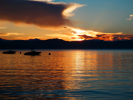 Sunset Lake Tahoe