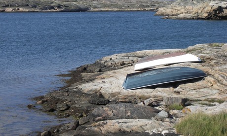 Boten op het strand