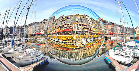 Haven Honfleur, zeepbel