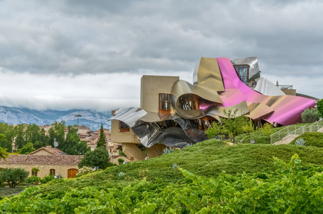 Hotel Marqués de Riscal in Elciego, een ontwerp van Frank O. Gehry - Spanje