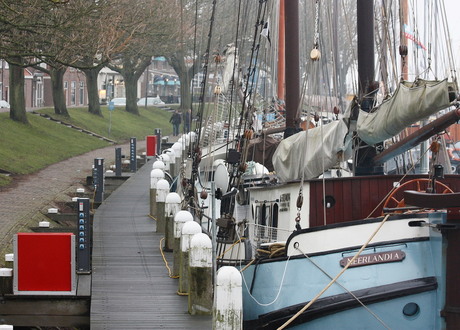 winter uitzicht haven