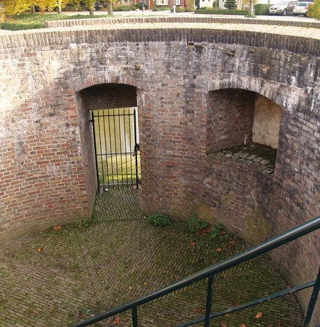 Grave, oude haven, binnenkant van het bastion