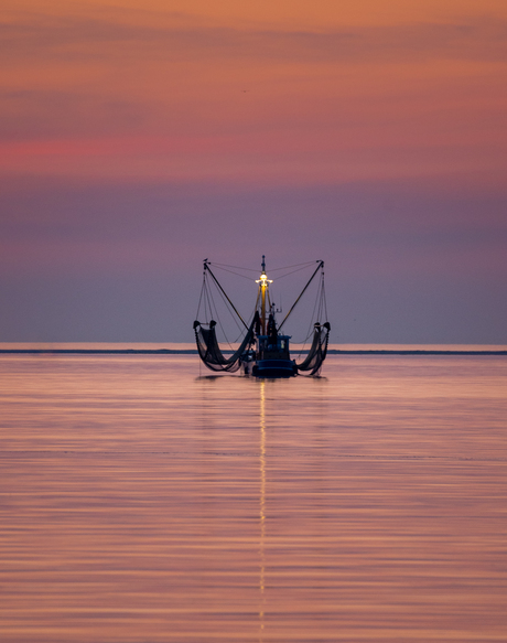 Visserboot op de Waddenzee