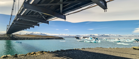 Tussen Jökulsárlón en Breidamerkursandur
