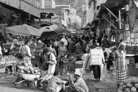 Straatmarkt in Sana'a