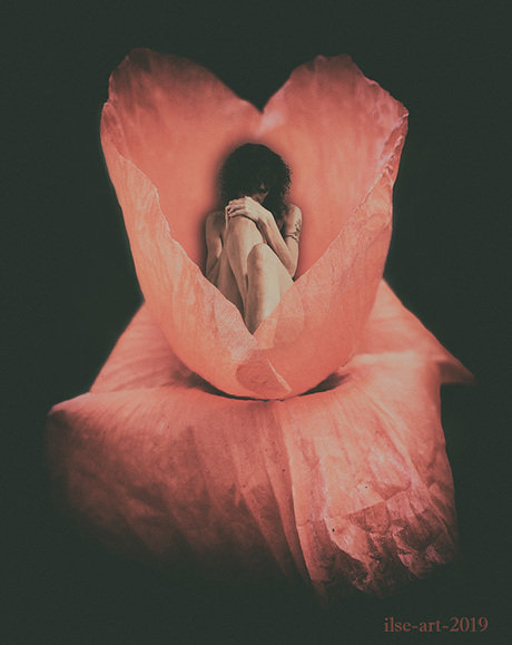 Hide and feel ashamed - selfportrait