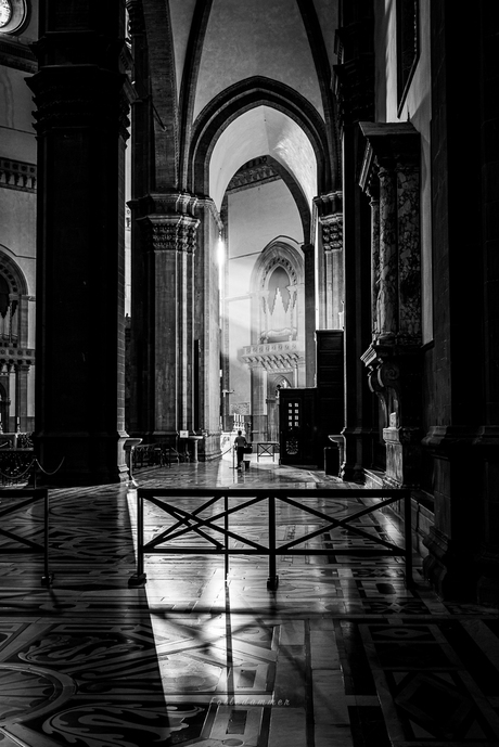 Santa Maria del Fiore in zwart/wit