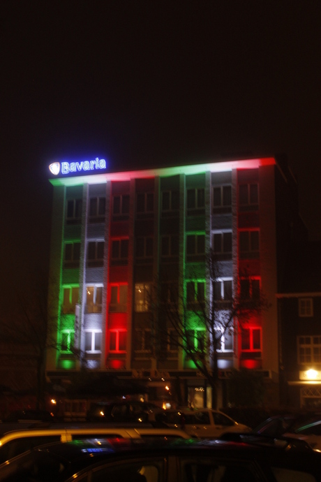 gekleurd gebouw