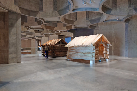 Beton, hout en kunststof