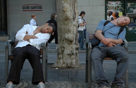 Dronken droppies op de Ramblas