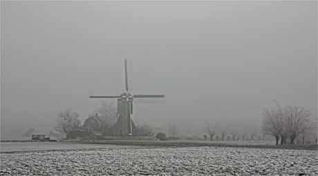 Kockengense Molen vanaf Teckop