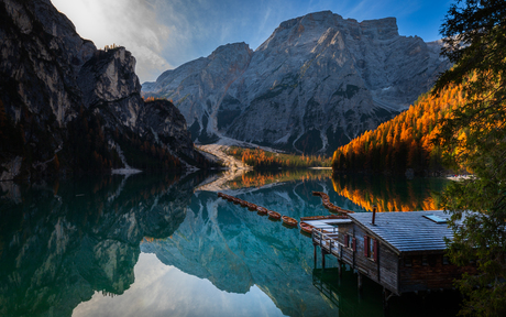 Een mooie herfstochtend in Italië