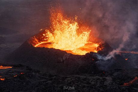 Vulkaan bij Litti Hrútur