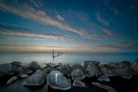 Visnetten in het Markermeer