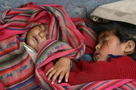 Straatkinderen in Peru