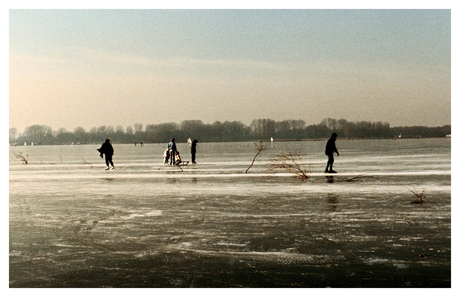 Schaatsen op de Kralingse Plas februari 1987