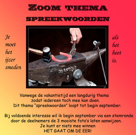 Zoom thema spreekwoorden