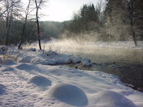 Vltava in de winter