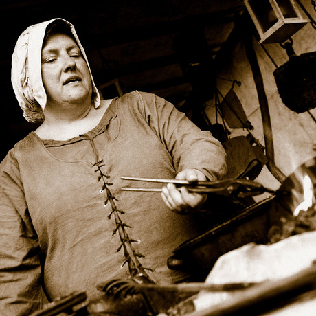 female steel worker Bourtange