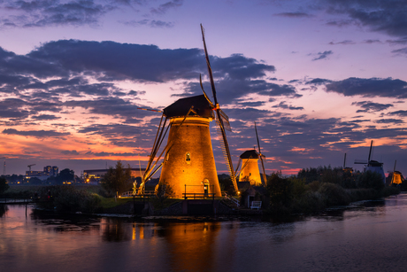 Kinderdijk verlicht