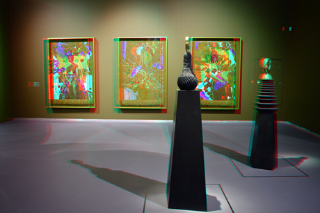 In the black fantastic KUNSTHAL Rotterdam 3D anaglyph
