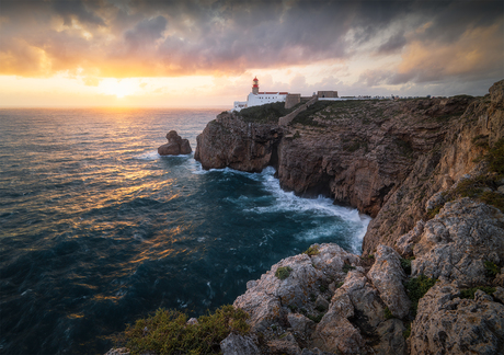 zonsondergang in de Algarve