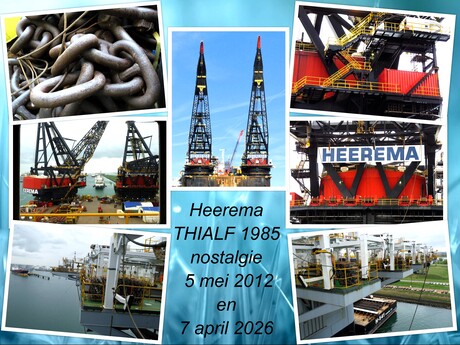 Collage  Nostalgie en Heden  Heerema THIALF  uit 1985  fotos  5 mei 2012  en 7 april 2026  