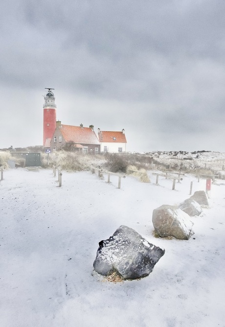 Sneeuw op Texel