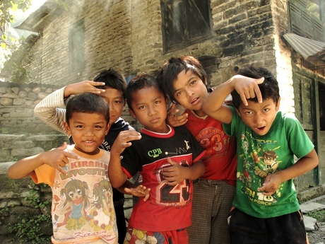 Kinderen in Nepal