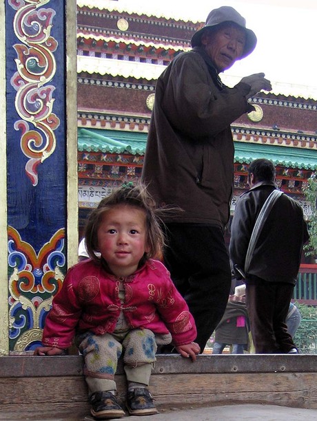 Meisje in Xiahe, China