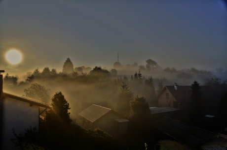 Wurzburg morning mist