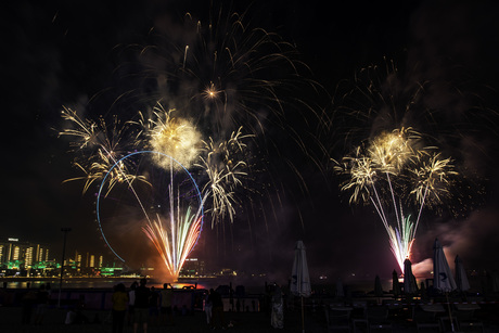 vuurwerk in Dubai