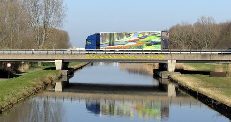 P1300446   Wollebrandgebied   viaduct N222   . TRUCK TIME   De Keukenhof onderweg op 19 mrt 2026 