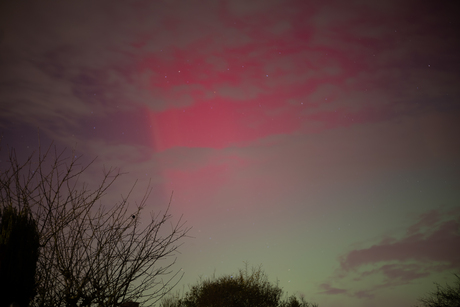 Noorderlicht boven Ede