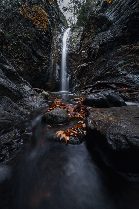 Fall at Millomeri waterfall