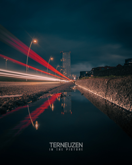 Lightpainting aan de westkade 