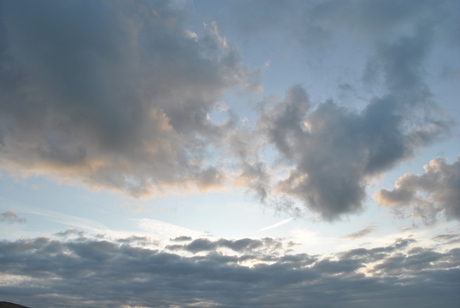 Wolken landschap Katwijk strand