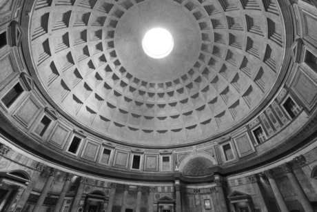 Pantheon in black and white