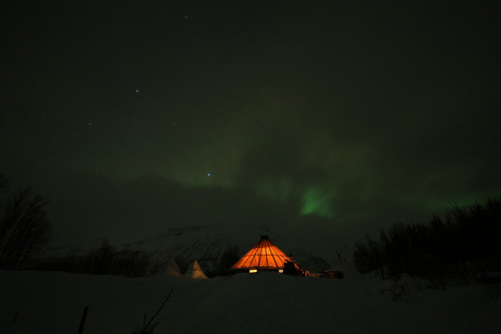 Tent in Lapland