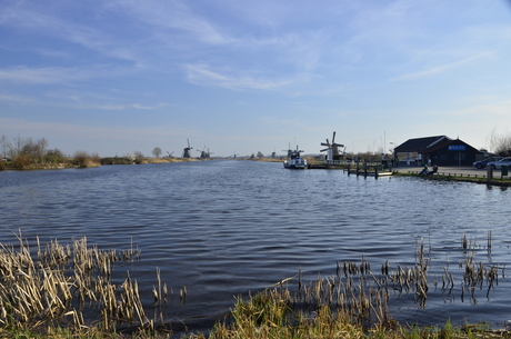 De vaart bij Kinderdijk