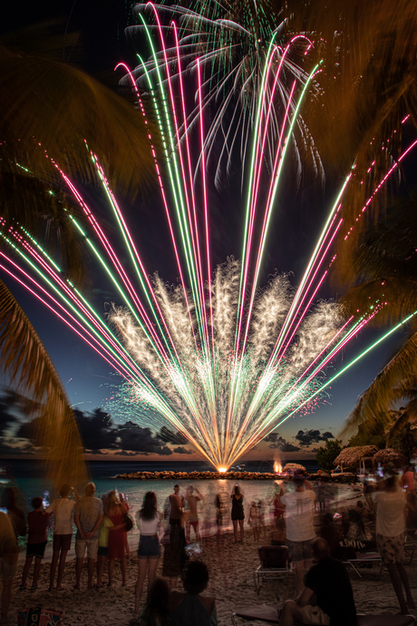 vuurwerk op Curacao