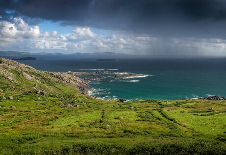 De kust van Zuidwest Ierland.