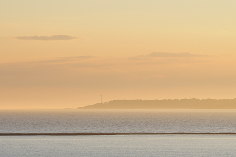 Pastel zonsondergang