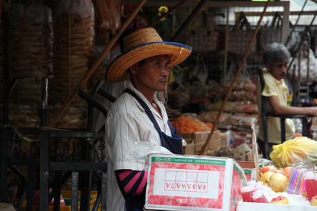 Straat verkoper Thailand