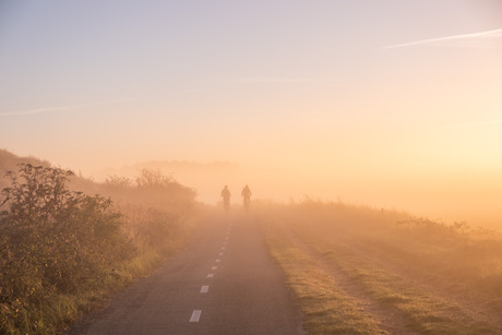 Fietsen door de duinen