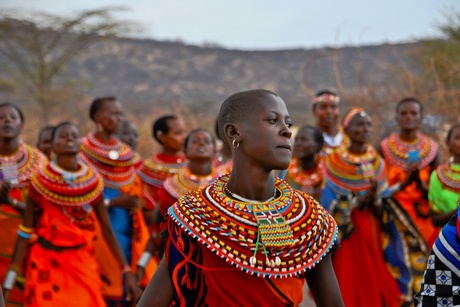 Samburu welkomstdans