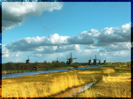 Kinderdijk in HDR