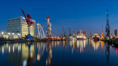 Zicht op de haven