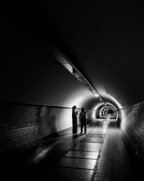 A Gesture Beyond the Tunnel