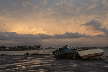 Bij de Houtribsluizen, Lelystad